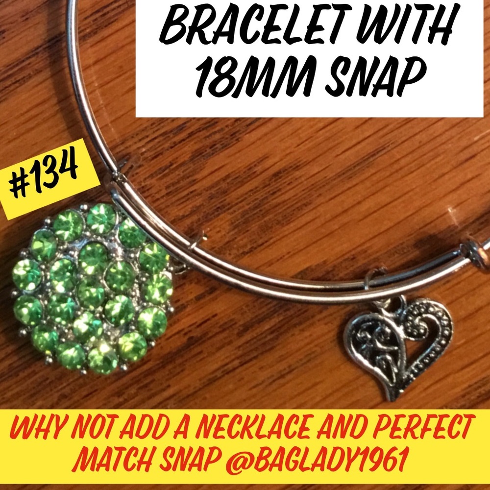 Bracelet and 18mm Snap, fits most brands